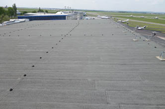 Reconstruction of the Praha Ruzyně Airport roof – the western hall of the B hangar